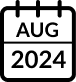 August 2024 calendar icon